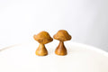 Miniature Hand-Carved Wooden Mushroom Carving