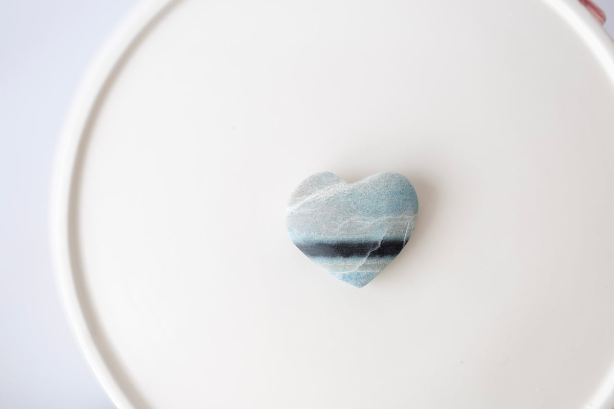 Blue Lace Agate Heart