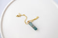 Moss Agate Point Necklace