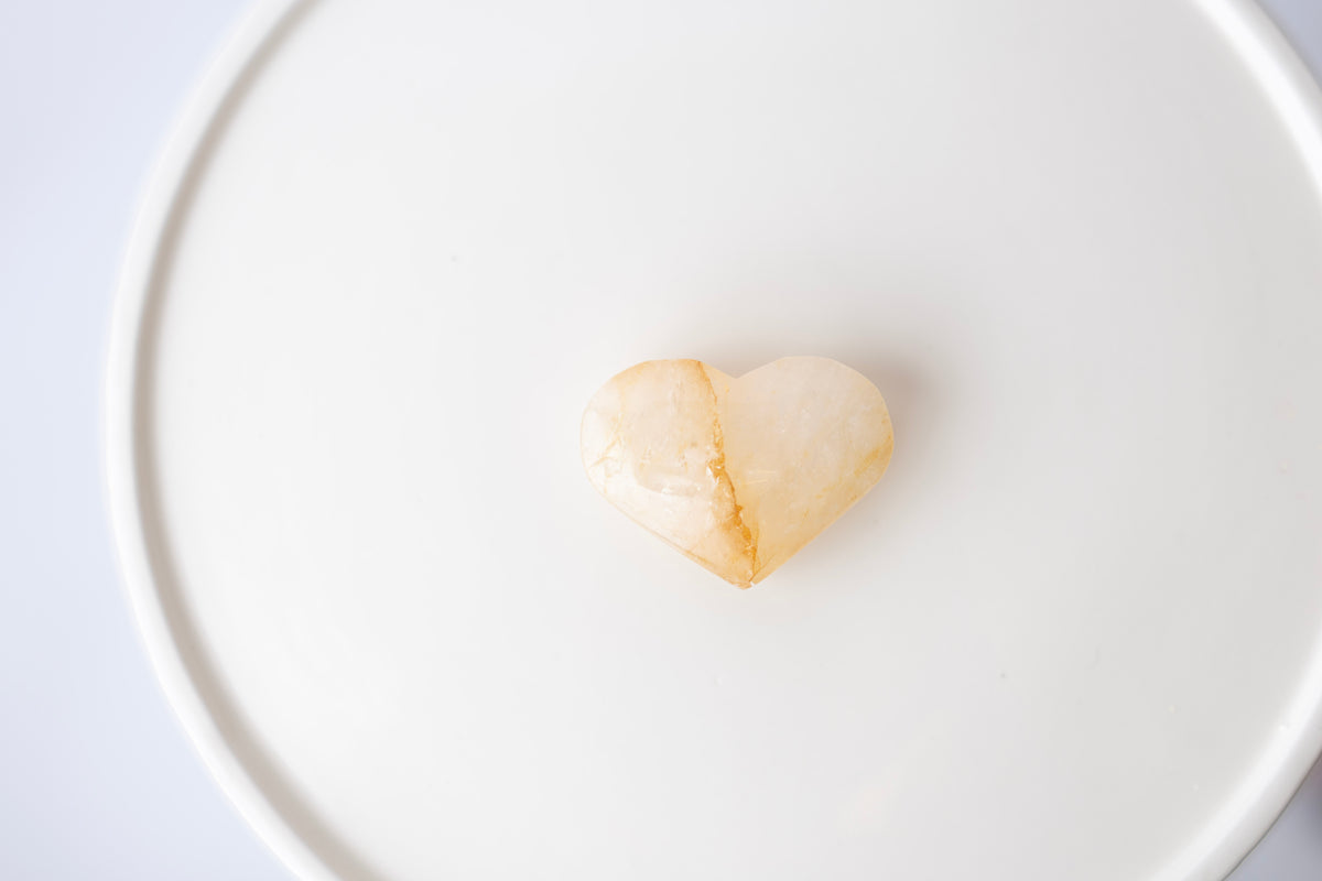 Honey/Yellow Calcite Heart