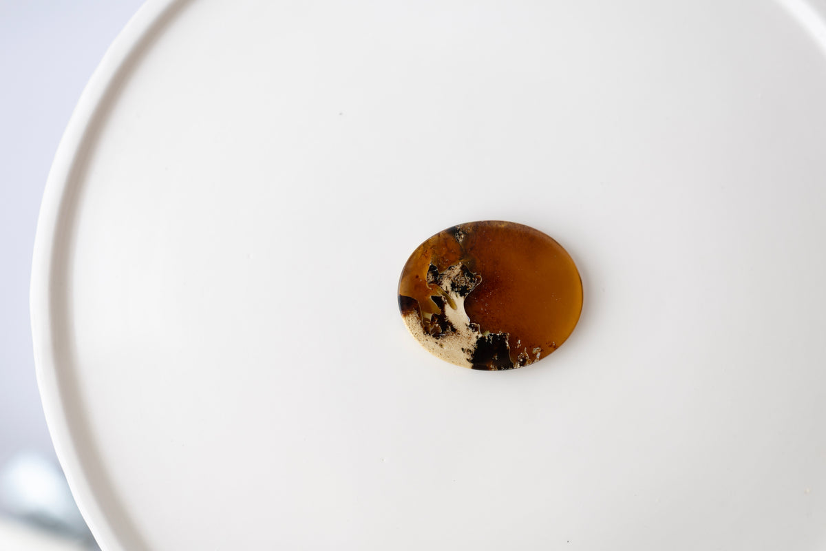 Amber Agate Freeform Cabochon
