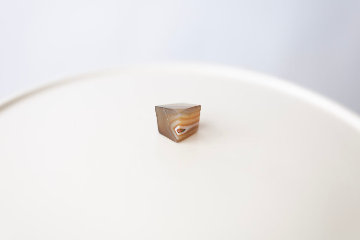 Banded Agate Mini Cube