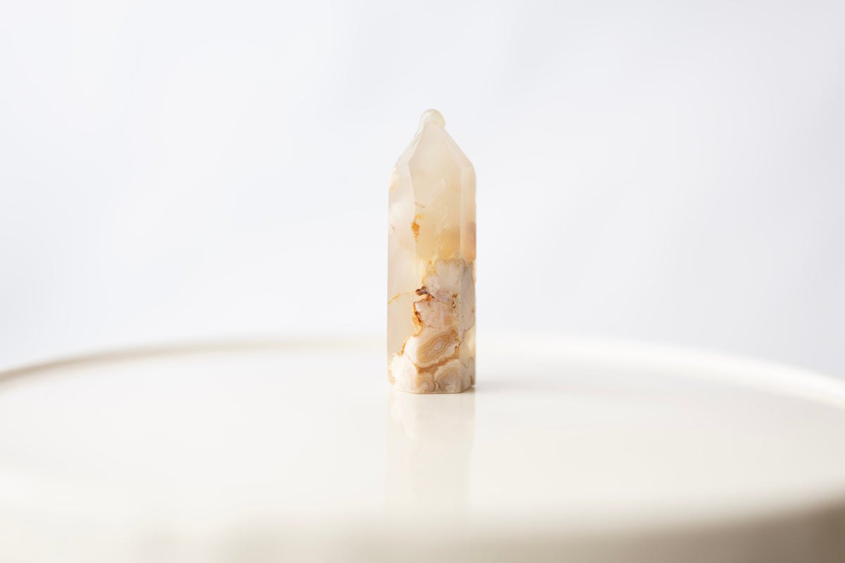 Cherry Blossom Agate Tower