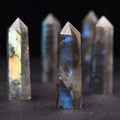 Moonstone Crystal Hex Facet Wand