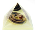 Glow-In-The-Dark Snake in Resin Pyramid