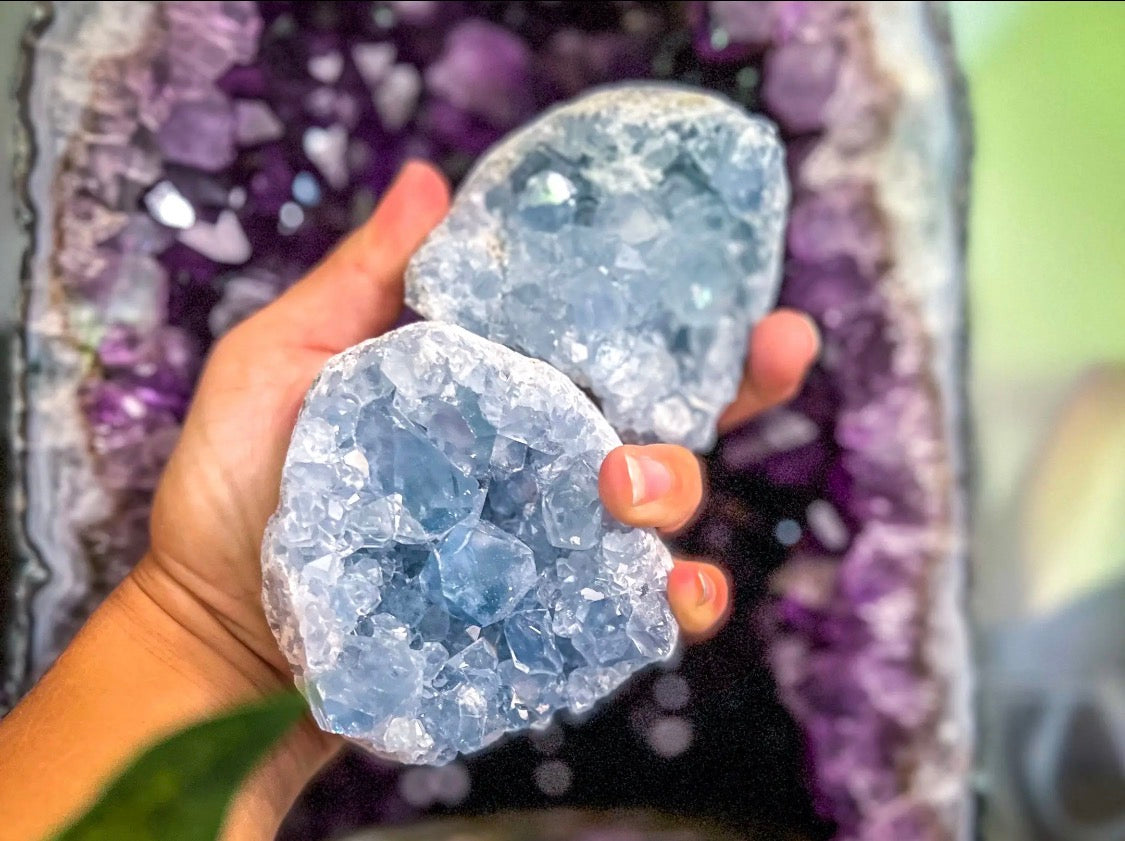BIG Celestite Cluster (Ethically Sourced)