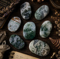 Moss Agate Palm Stone