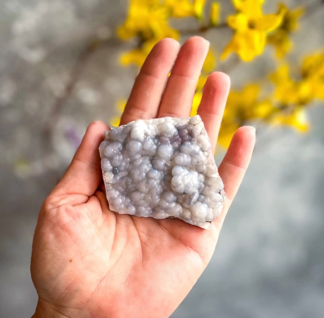 Raw Blue Chalcedony Cluster