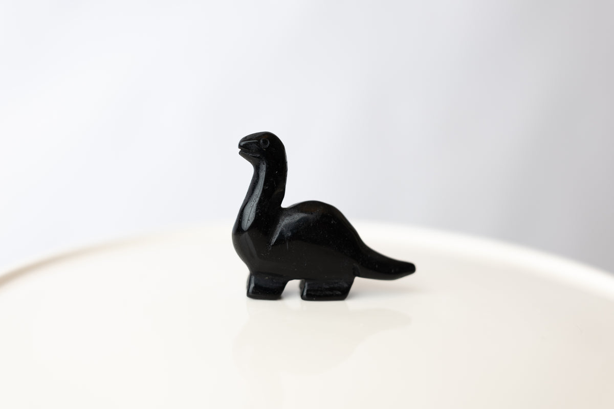 Black Obsidian Dinosaur